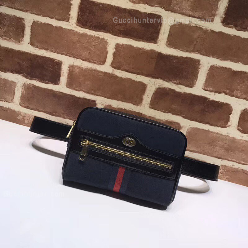 Gucci Ophidia Small Belt Bag Dark Blue 517076
